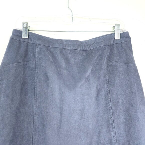 Vintage Abercrombie & Fitch Y2K 90s Periwinkle Blue Corduroy MIni A Line Skirt - Picture 2 of 6